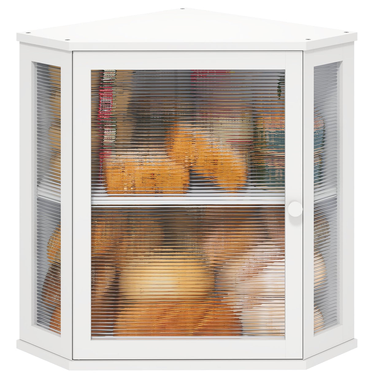 ViewCare corner bread box with two layers keeps bread organized on the counter.
