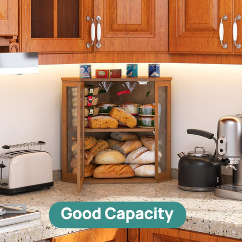 Viewcare corner placement image shows space-saving design on a counter.