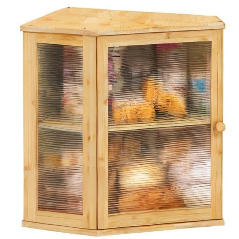 Viewcare kitchen-counter storage; natural tone suits many decors.