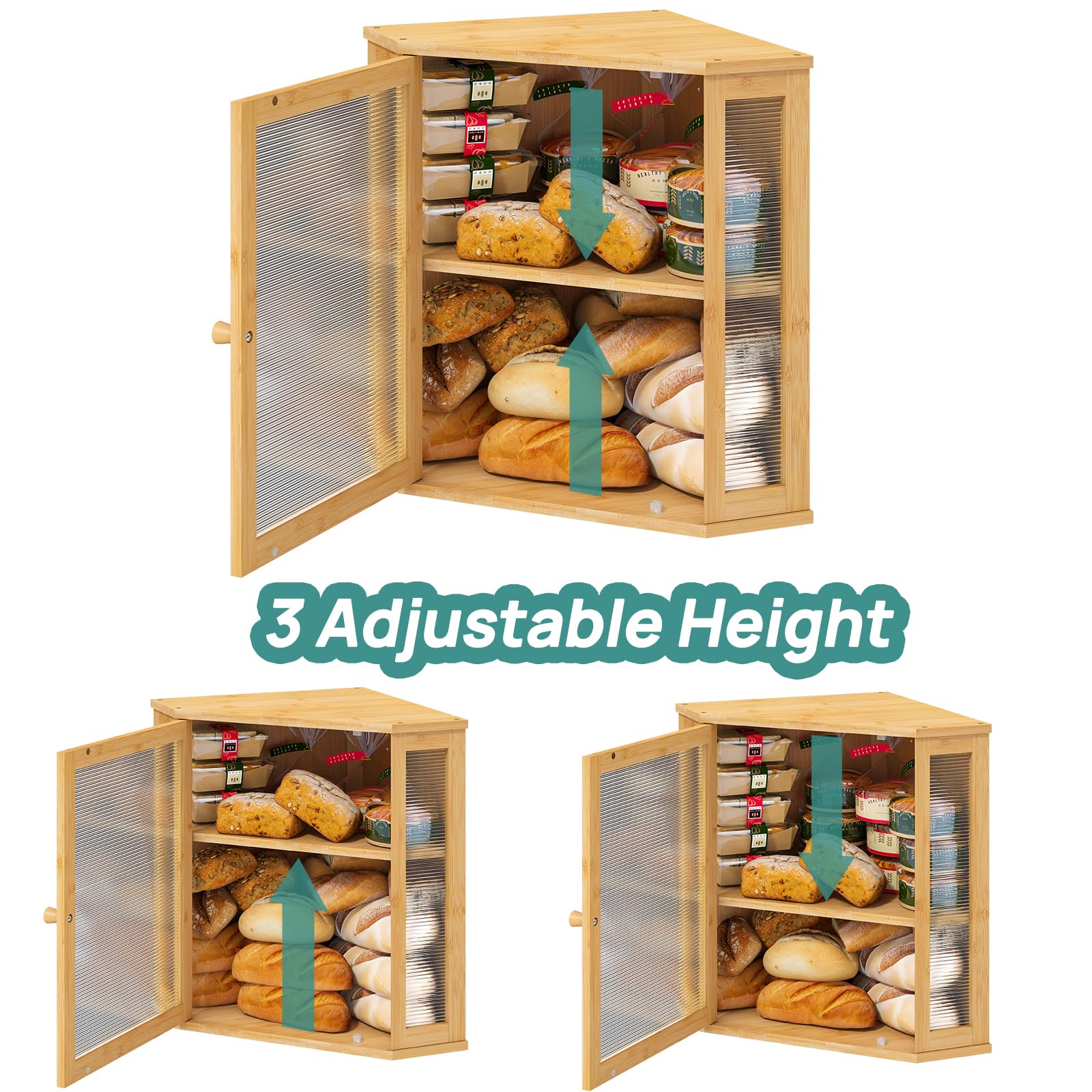 Viewcare space-saving corner design; ideal for small kitchens.