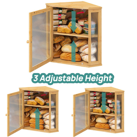 Viewcare space-saving corner design; ideal for small kitchens.