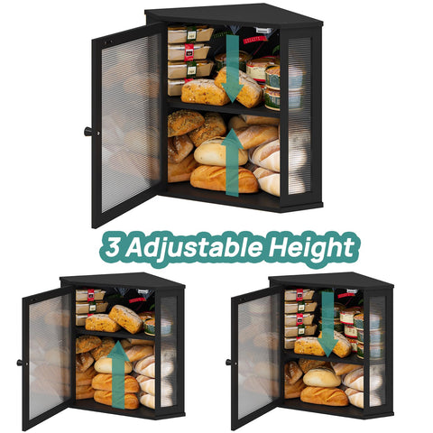 Viewcare two-layer storage shows inner layout for organizing loaves and buns