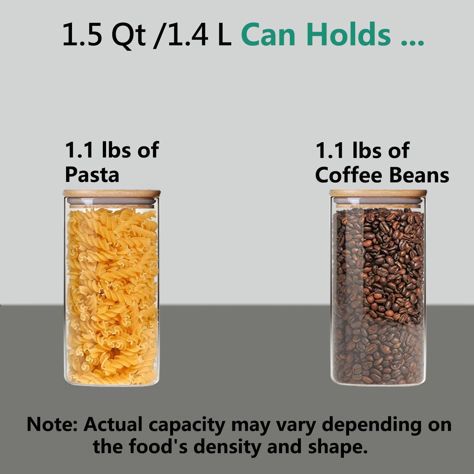 VIEWELLD see-through borosilicate glass highlights remaining quantities at a glance.