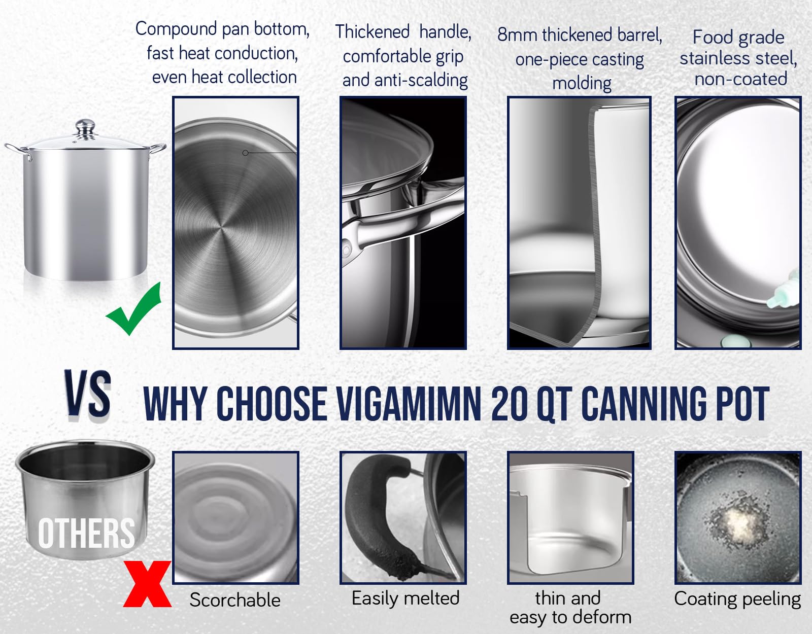 Vigamimn jar lifter with magnetic lid lifter for safe handling