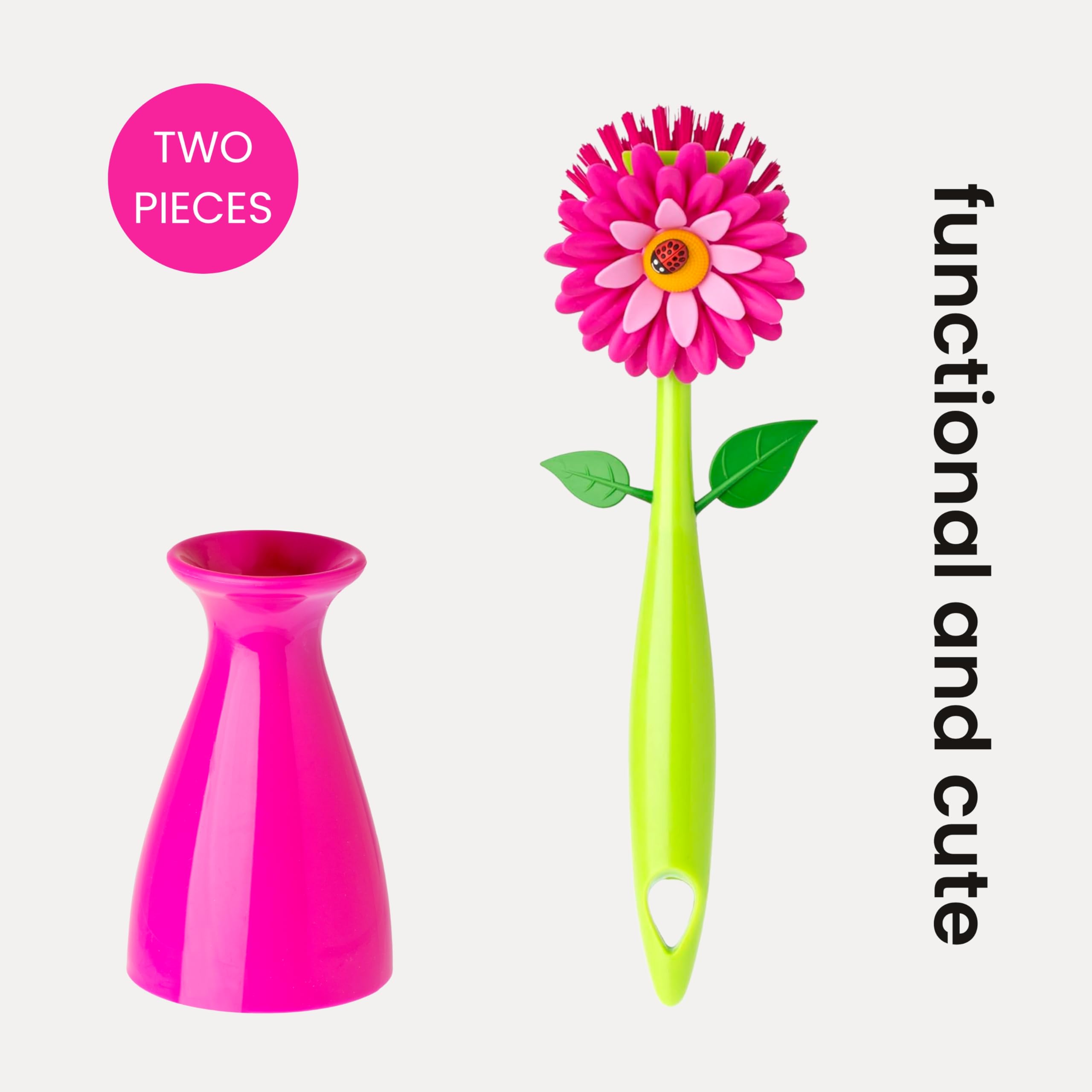 Vigar Flower Power dish cleaning setup in a modern kitchen.