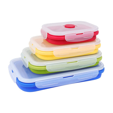 VIGIND 350ml collapsible container shown for compact snacks and easy storage