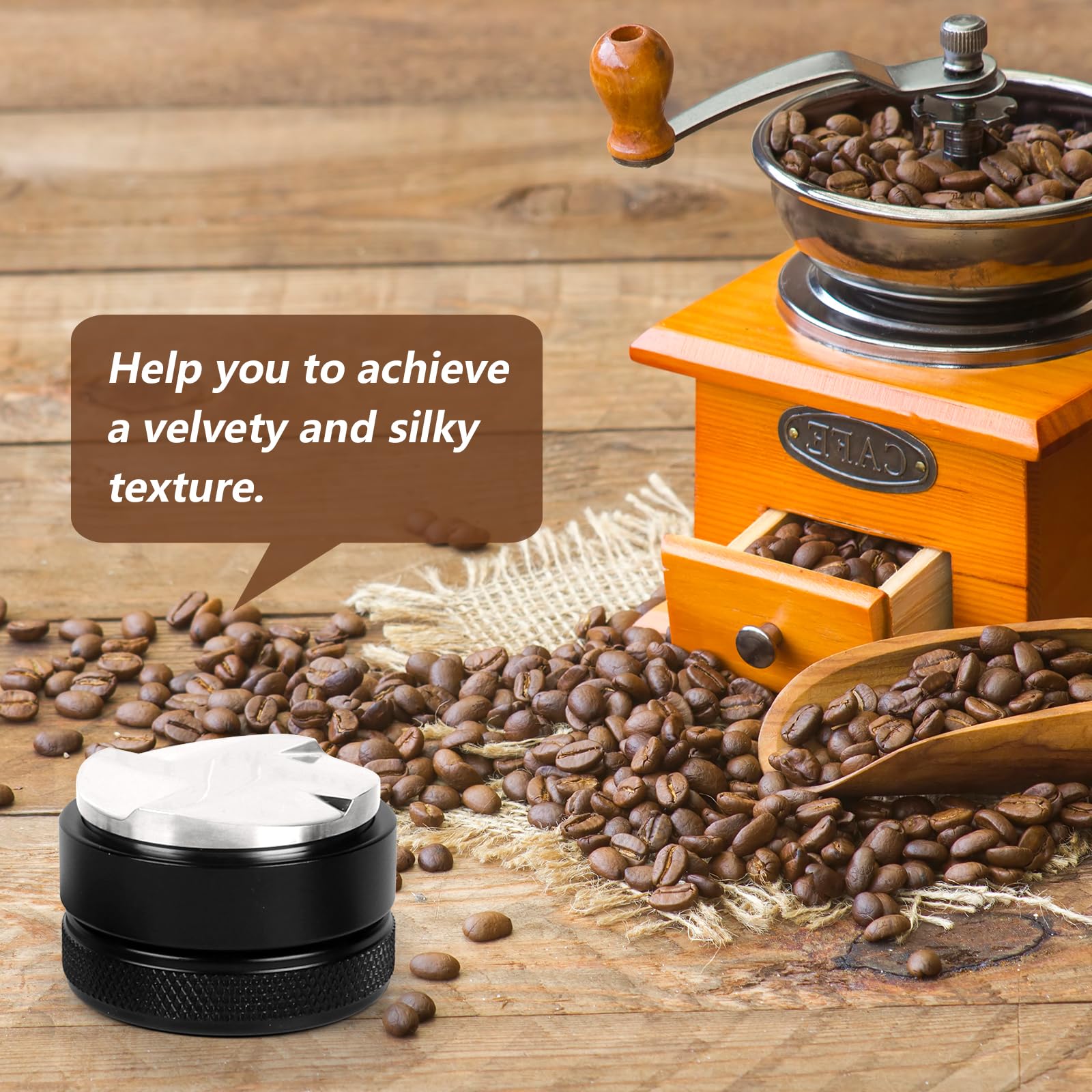 VIGIND 58mm coffee distributor precision tool for espresso shots