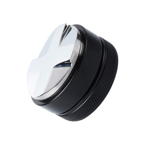 VIGIND 58mm coffee distributor top view showing even grounds distribution