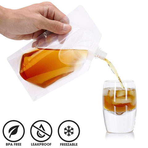 Vignee BPA-free plastic flasks offer odor-proof storage on the go