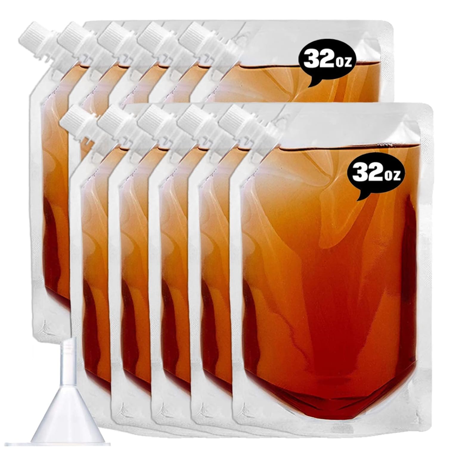 Vignee Concealable cruise flask set with 32oz bottles for travel convenience