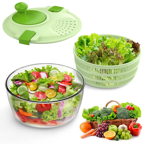 Vihoom salad spinner mesh basket shown for versatile washing and draining