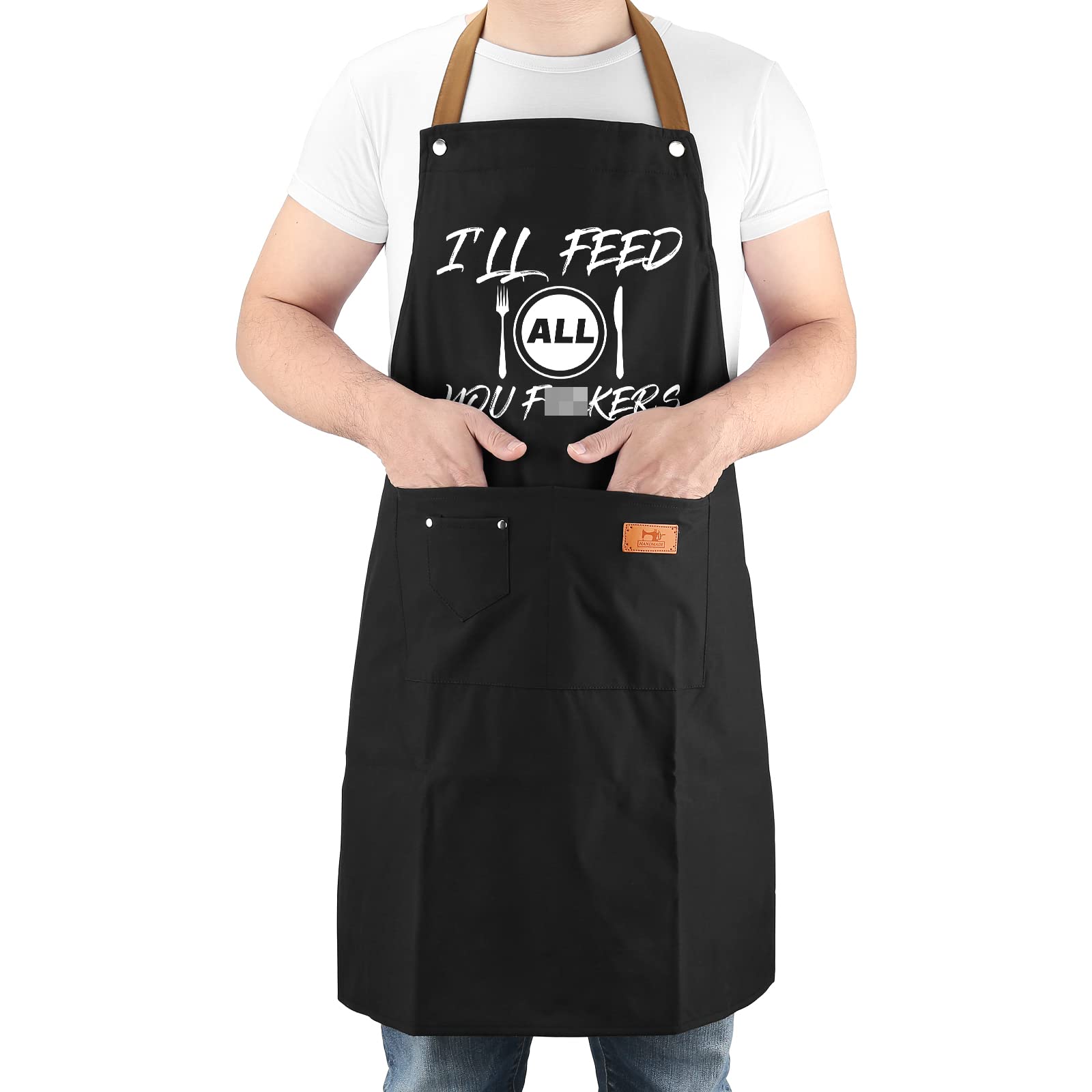 VIISPIRIT One-size-fits-most apron with long waist ties