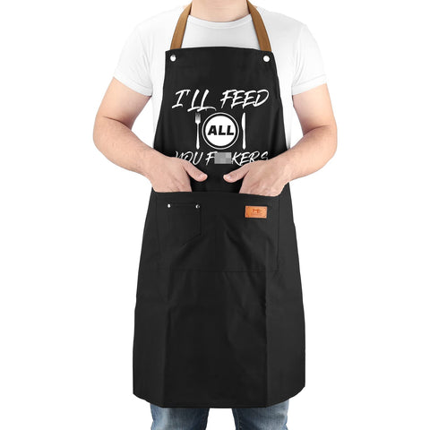 VIISPIRIT One-size-fits-most apron with long waist ties