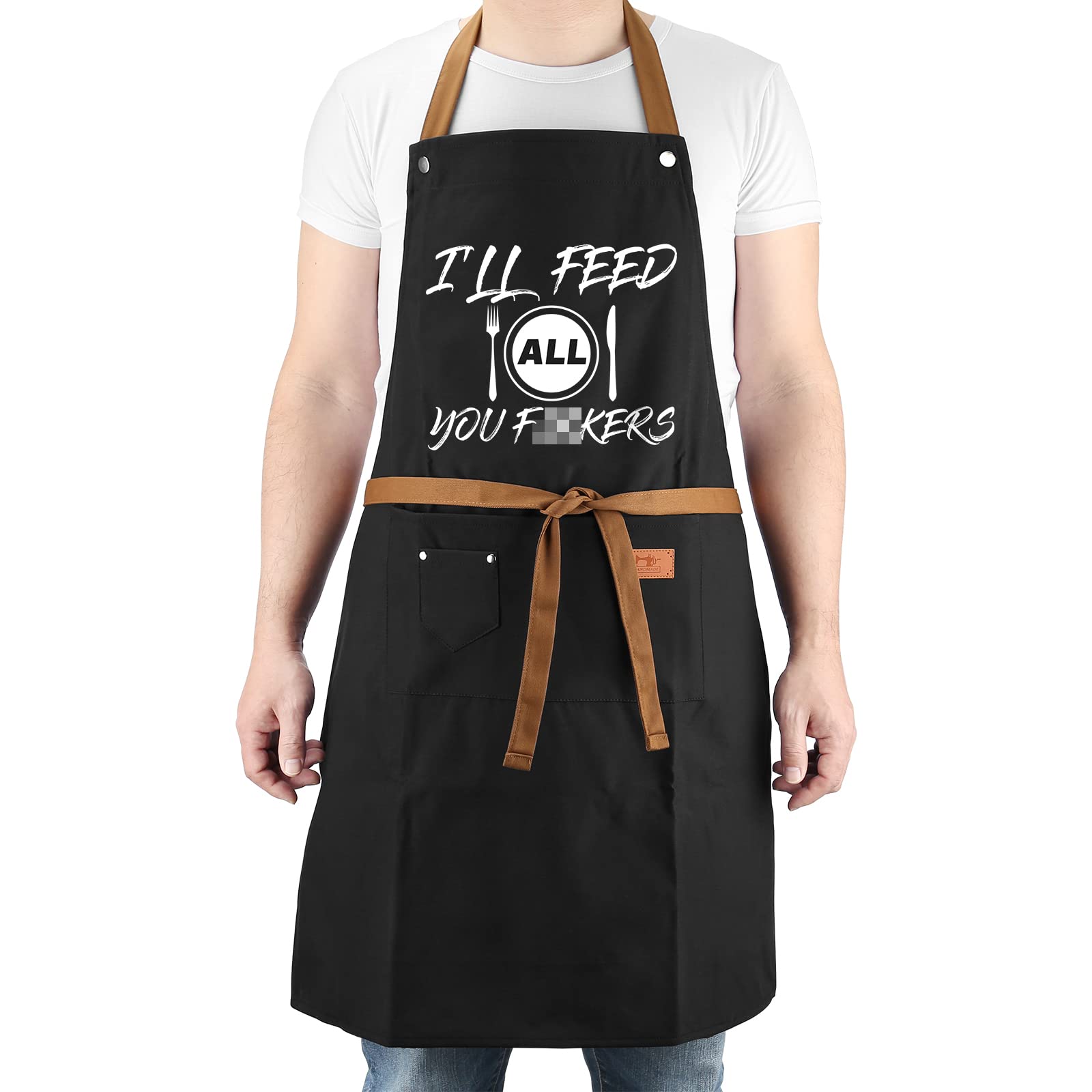 VIISPIRIT Versatile apron suitable for cooking, grilling, camping, and gardening