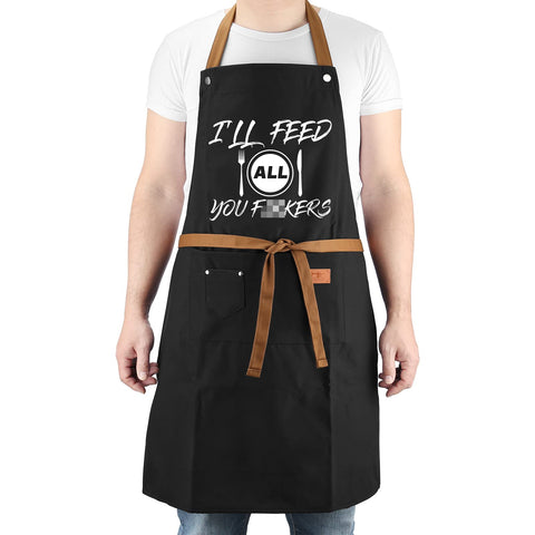 VIISPIRIT Versatile apron suitable for cooking, grilling, camping, and gardening