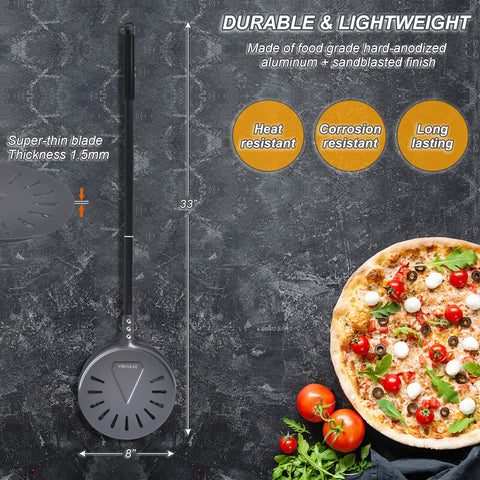 VIKCOLEE gift-ready pizza peel for holidays and birthdays.