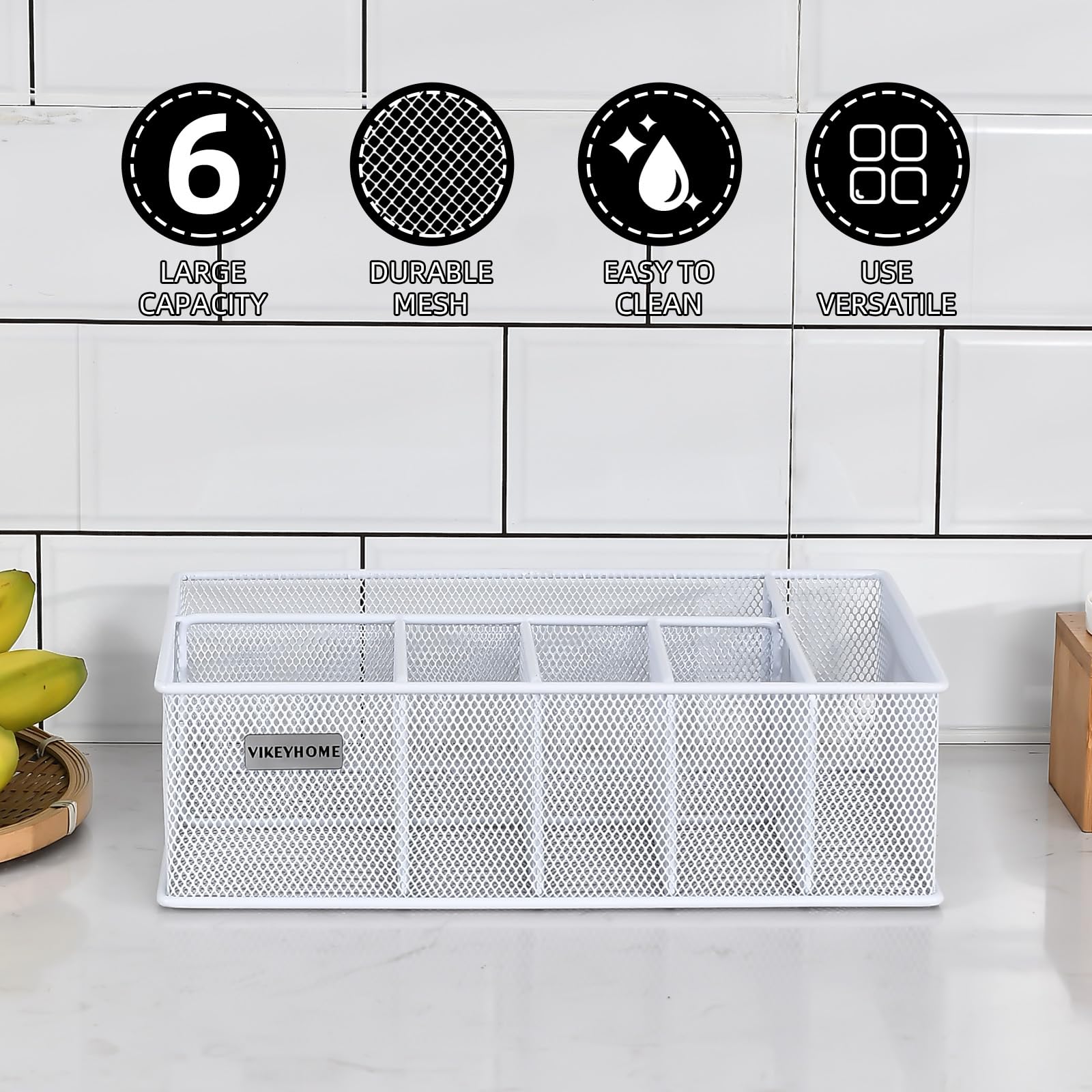 VIKEYHOME cup holder compartment ready for cups during events and homestyle meals.