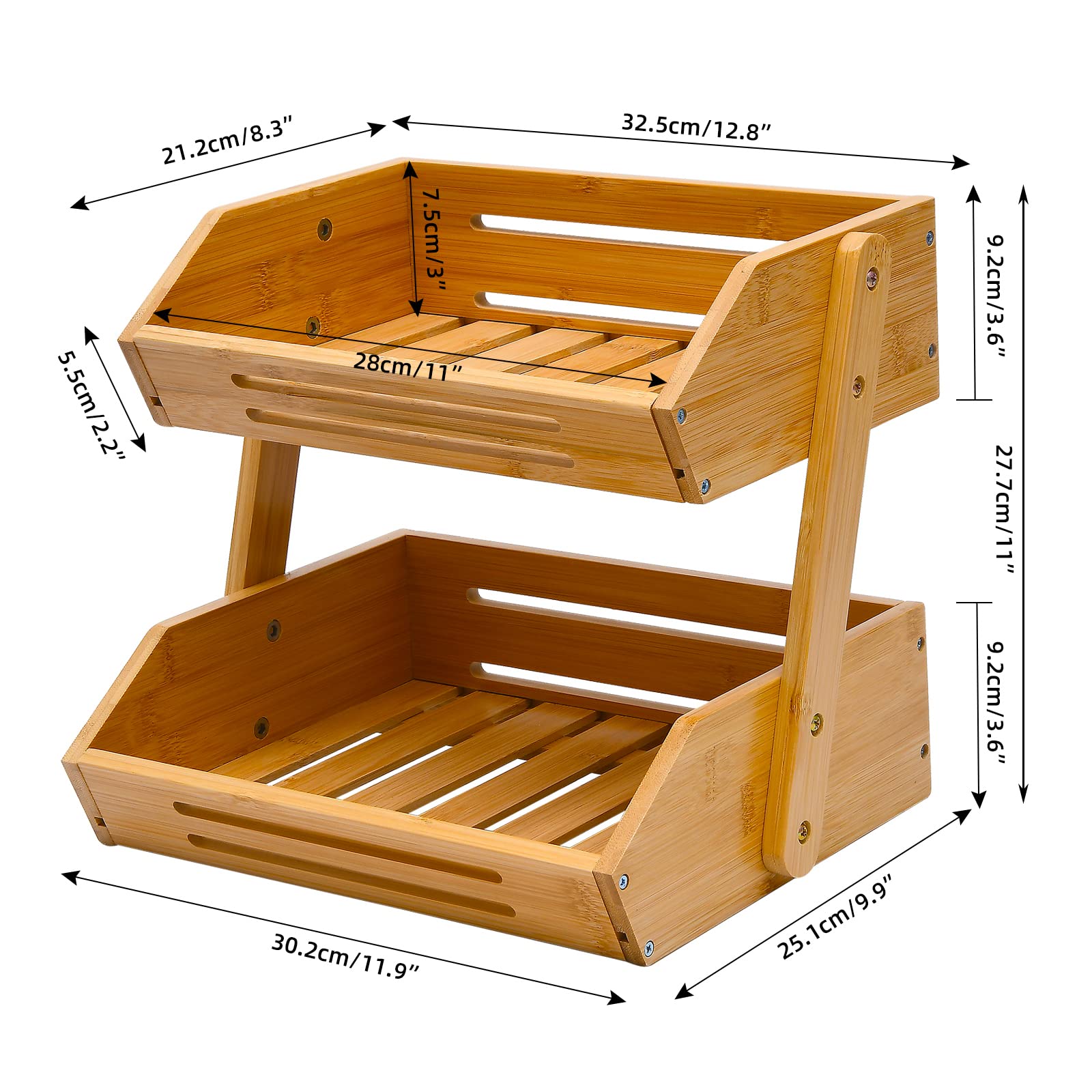 VIKEYHOME top-tier display with apples for easy access