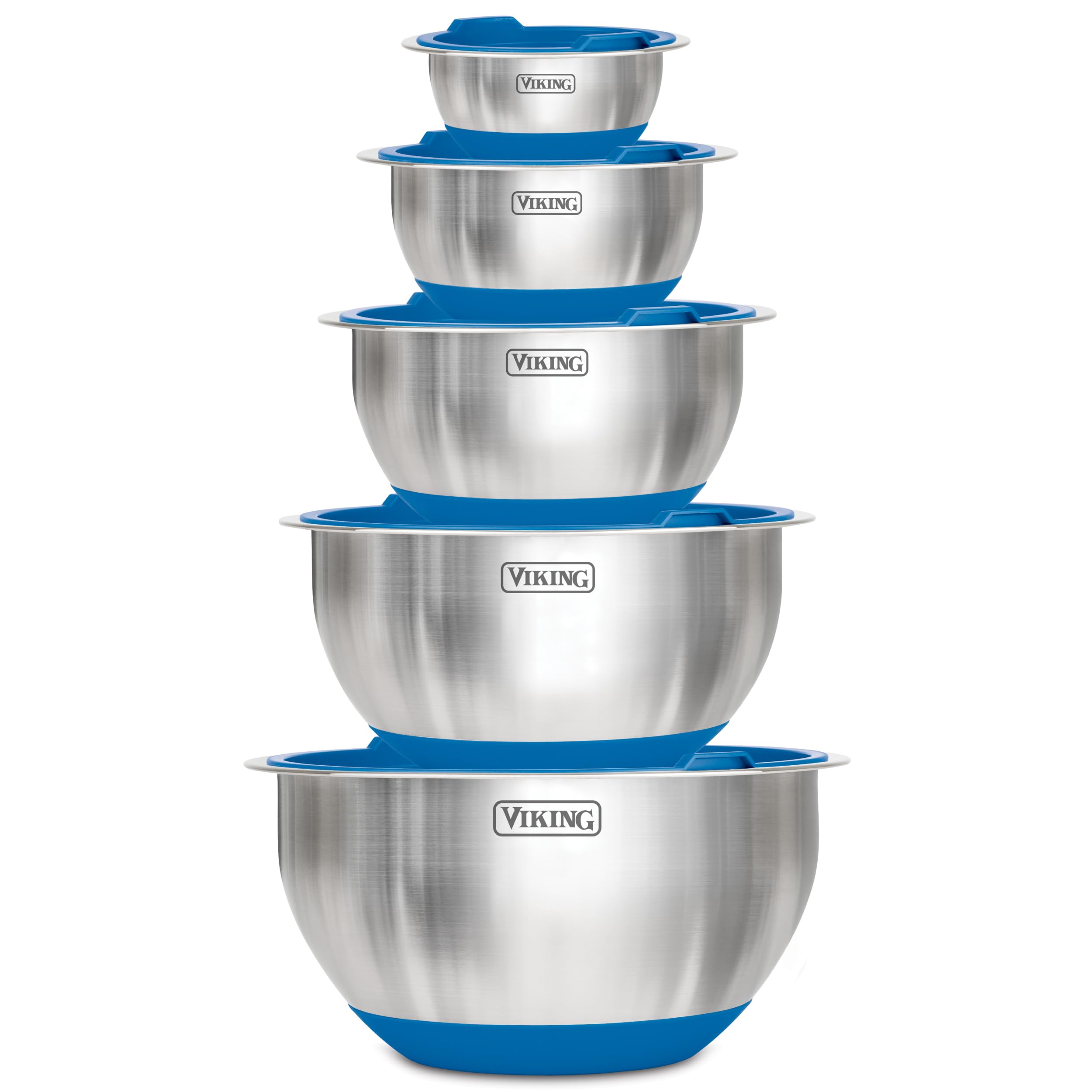 Viking 10-piece mixing bowls set shown for versatile meal prep and serving.