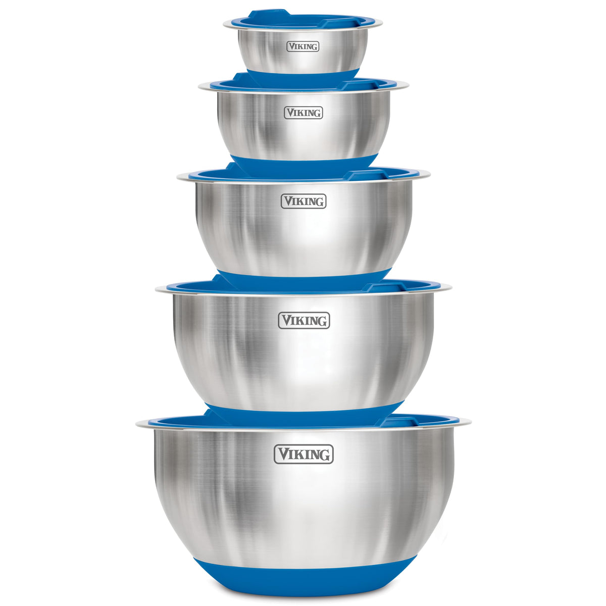 Viking 10-piece mixing bowls set shown for versatile meal prep and serving.