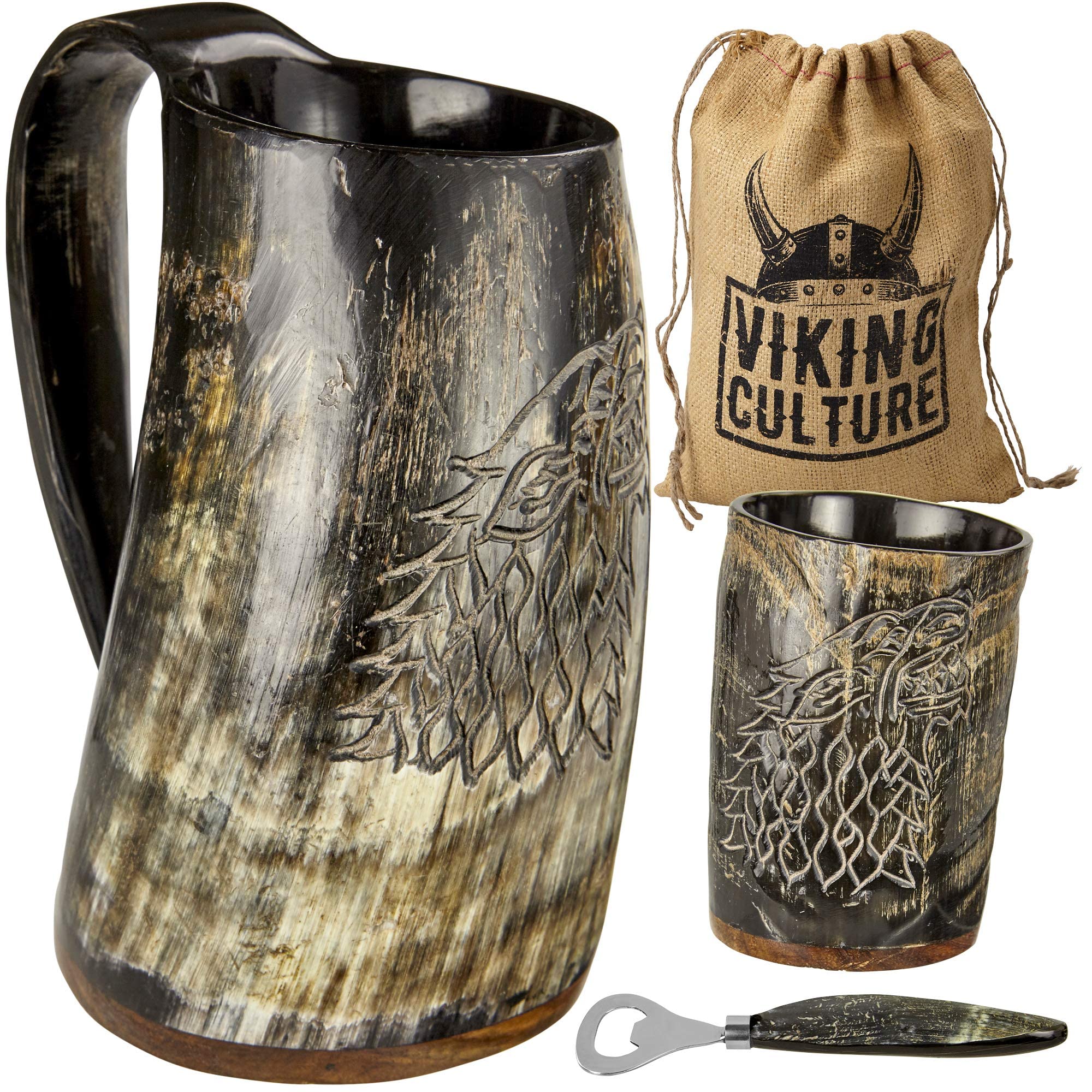 Viking Culture rustic burlap gift bag included in the set