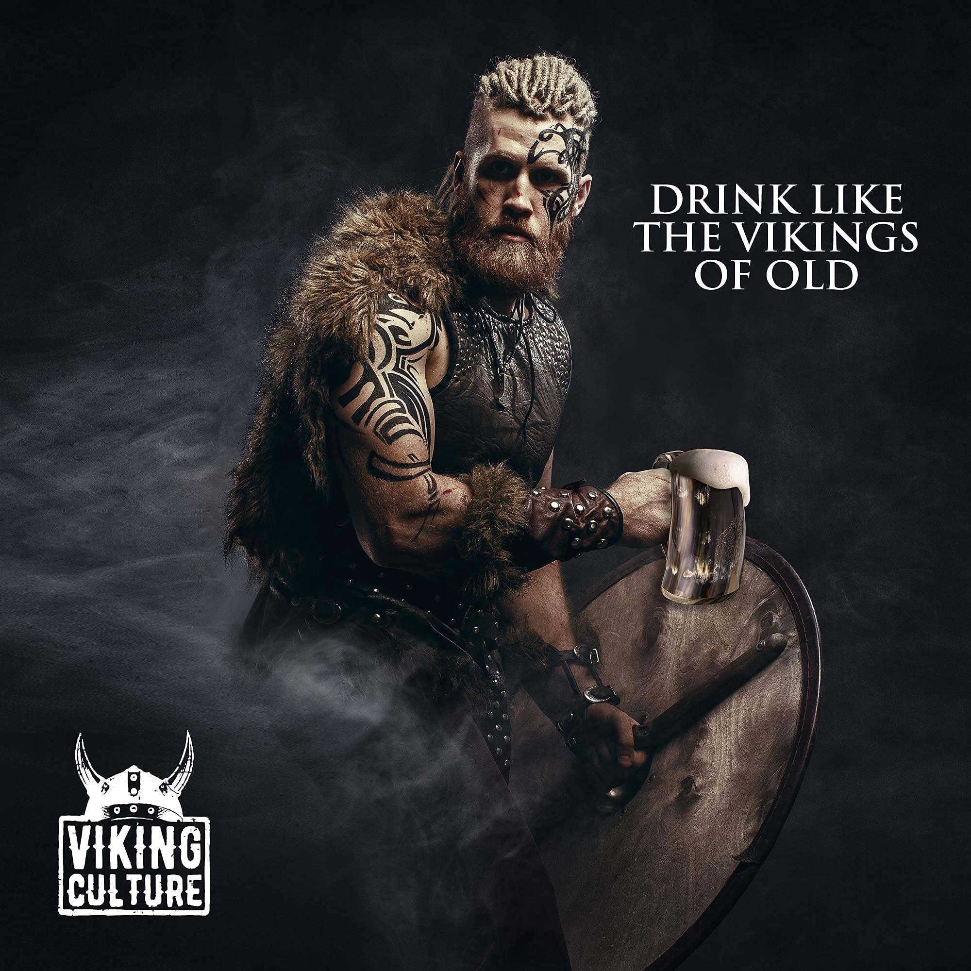 Viking Culture bottle opener with Norse design included in the set