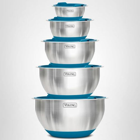 Viking dishwasher-safe bowls improve cleanup after cooking.