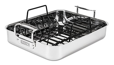 Viking nonstick wire rack shown for improved airflow and browning.