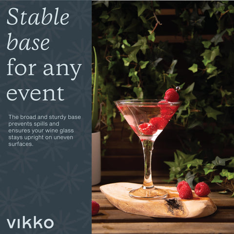 Vikko dishwasher-safe glassware simplifies cleanup after gatherings