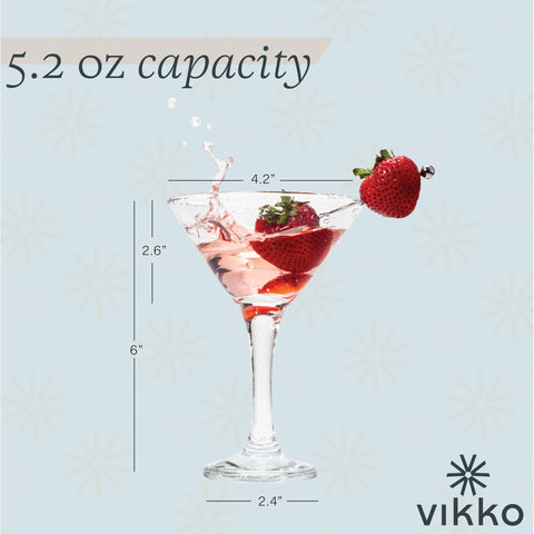 Vikko elegant silhouette martini glass for refined dining