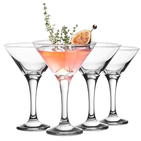 Vikko martini glasses set shows crystal clarity for elegant cocktails