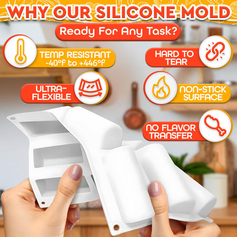 VIKROM delicate desserts mold for neat pastry shapes.