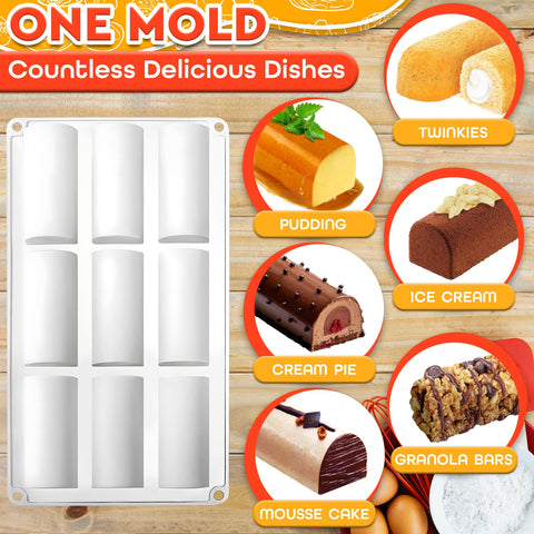 VIKROM easy-release cylindrical mold for quick cleanup.
