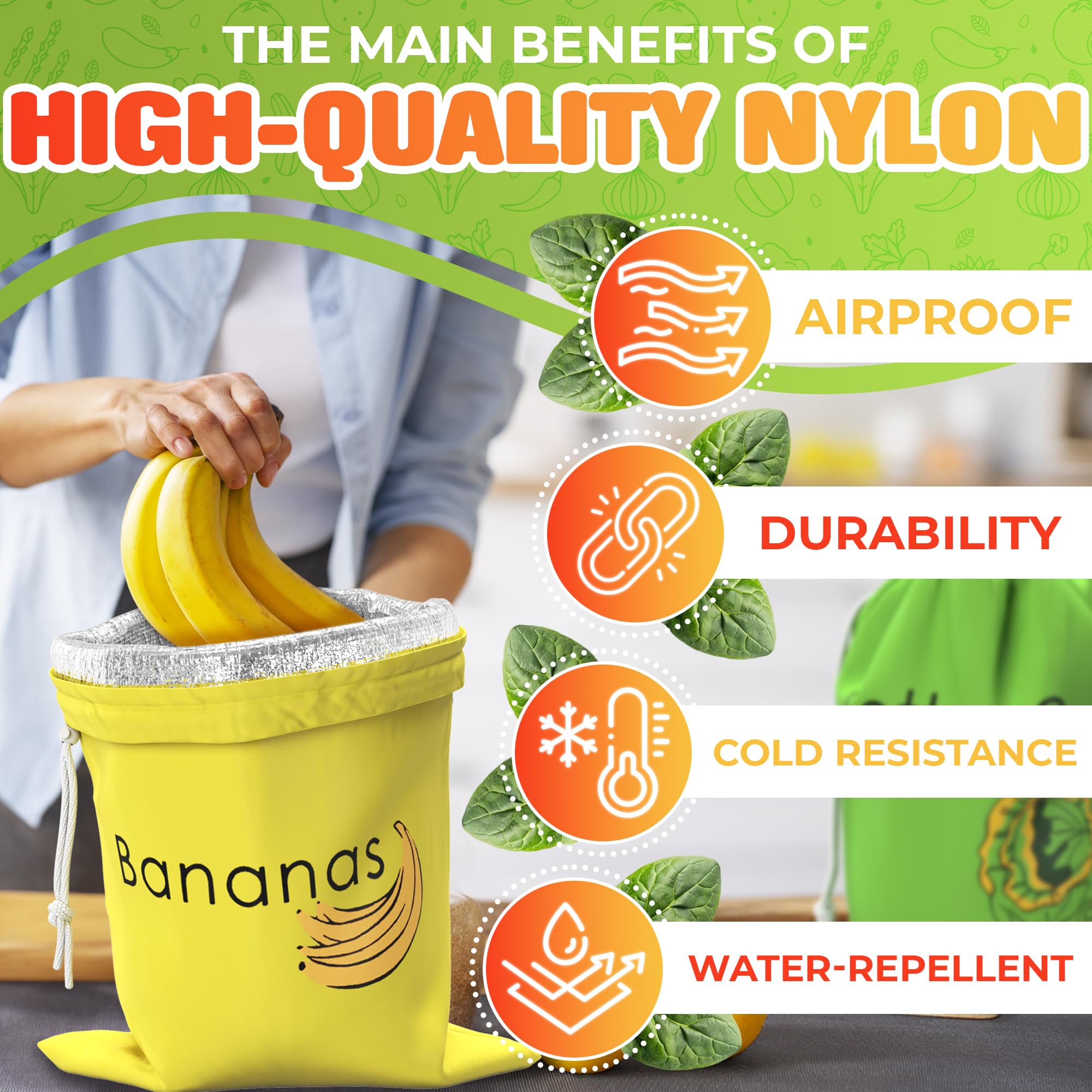 VIKROM fridge-storage bags demonstrate durability and compact organization.