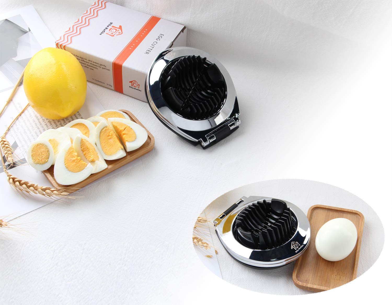 Vila KuChe egg slicer compact design fits small kitchens.