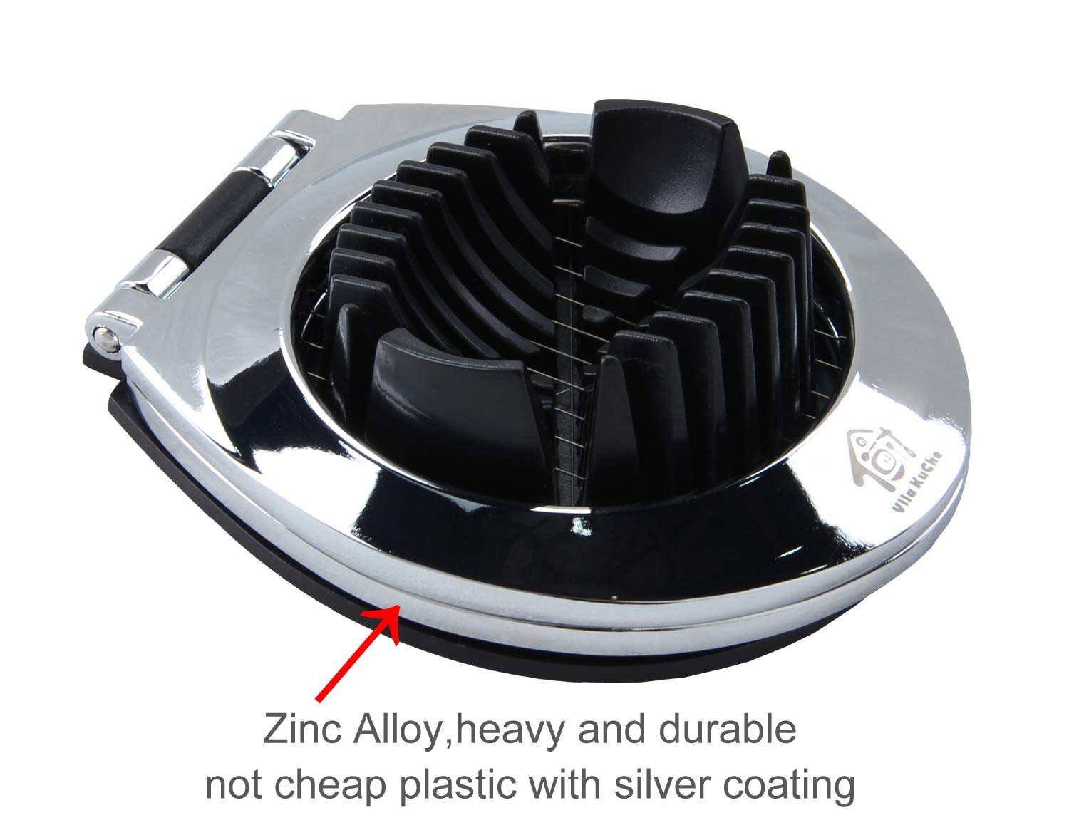 Vila KuChe egg slicer wires deliver clean, garnish-ready slices.