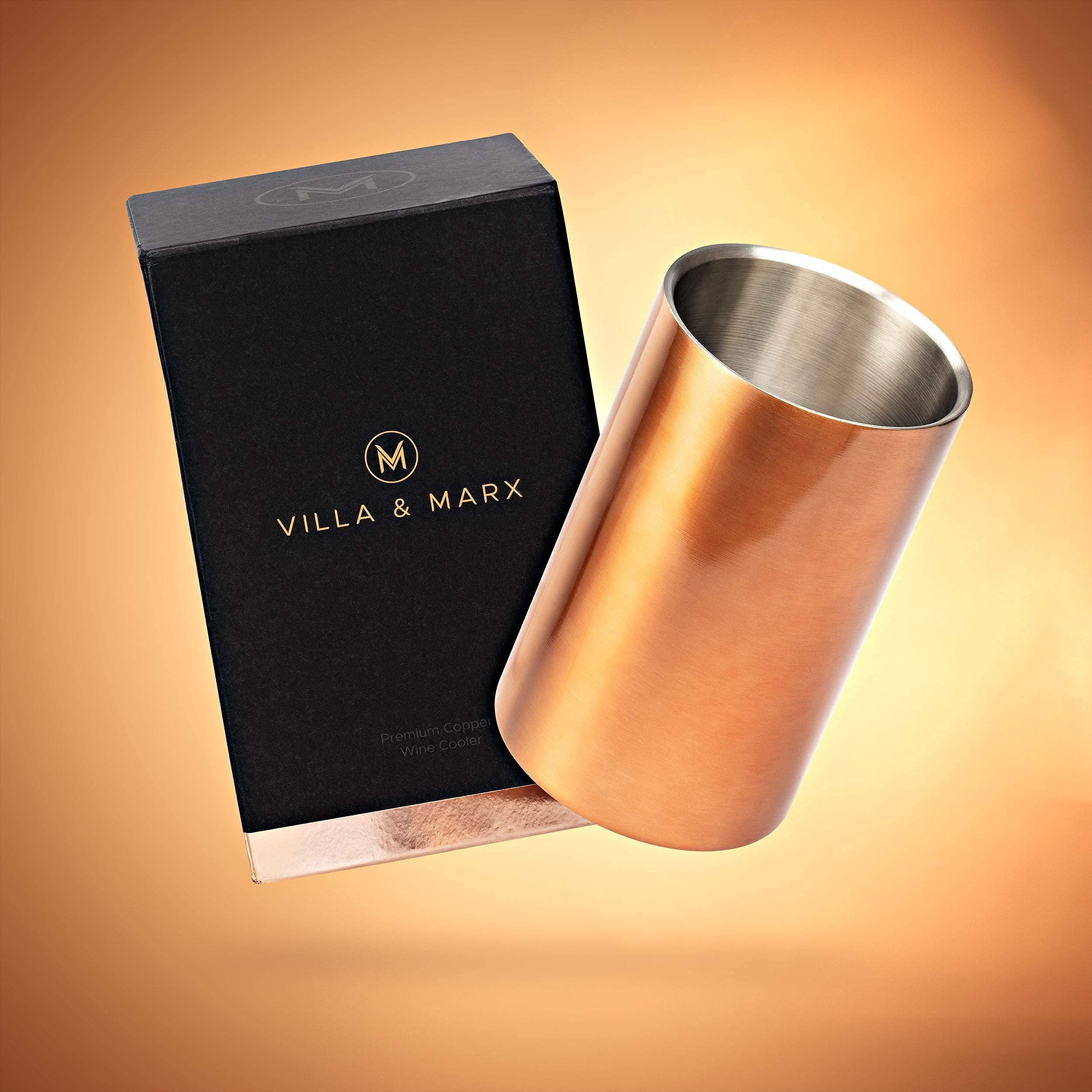 Villa & Marx wine chiller interior showing double-wall insulation concept.