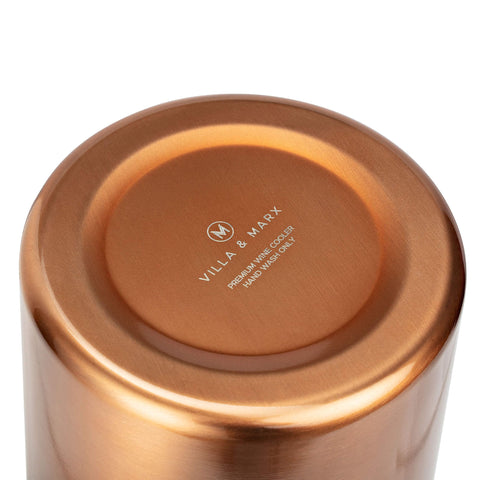 Villa & Marx wine chiller packaging with soft-slide gift box visible.