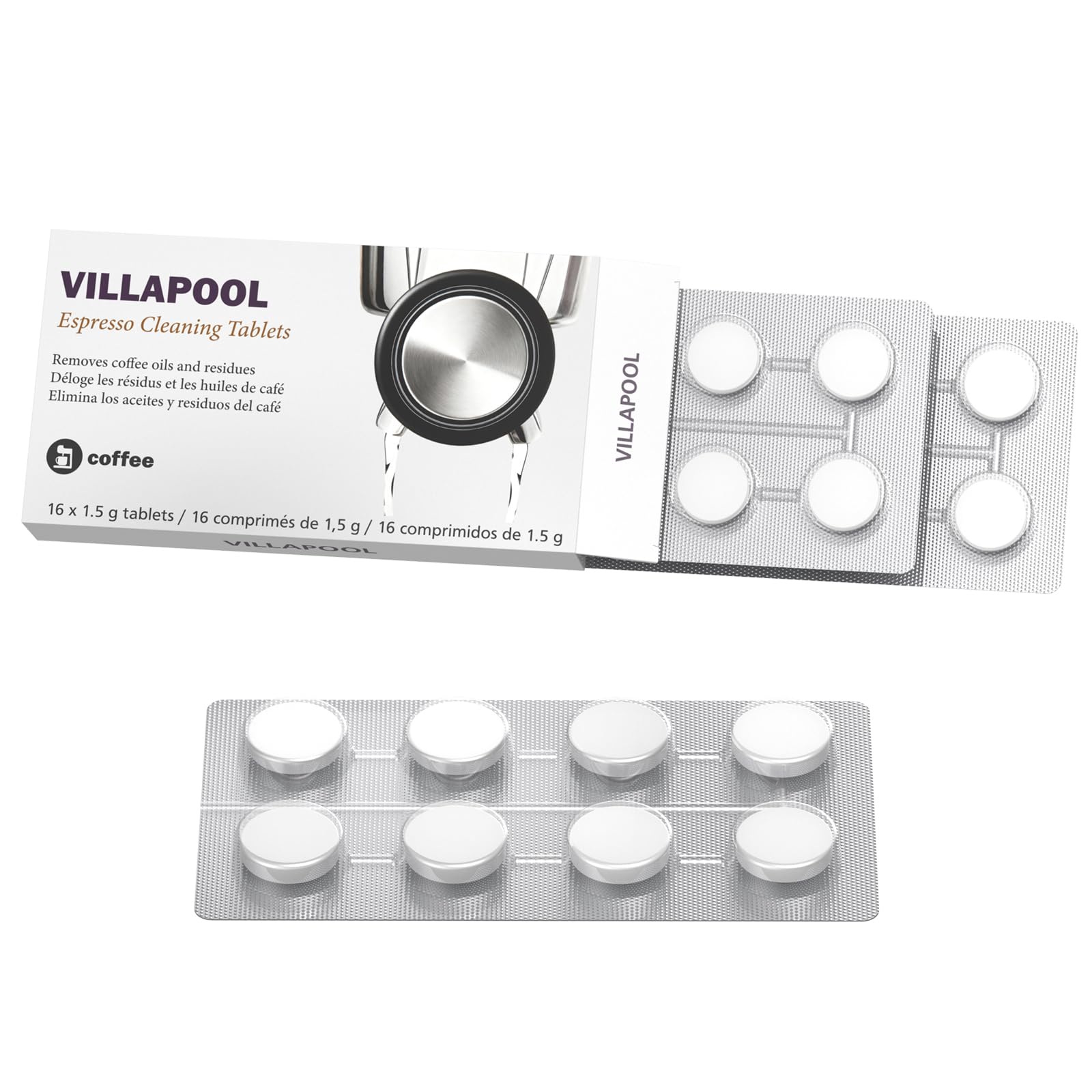 VILLAPOOL BEC250 packaging for regular Breville cleaning cycles.