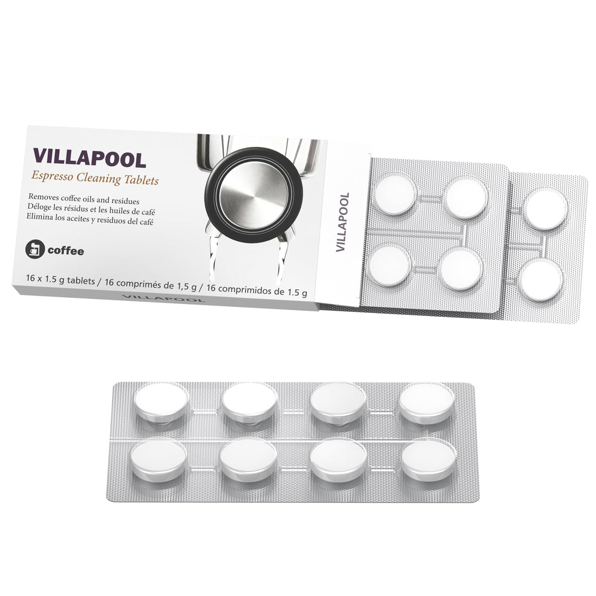 VILLAPOOL BEC250 packaging for regular Breville cleaning cycles.