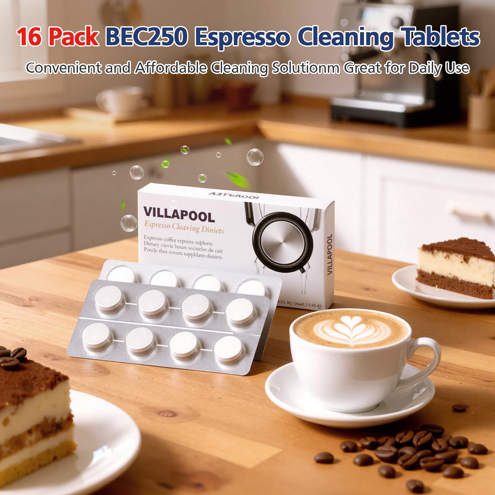 Tablets help preserve flavor by reducing buildup.