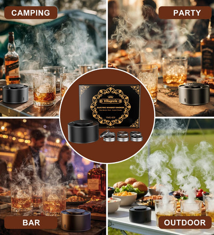 Vilupvie one-button operation with rechargeable power for simple setup