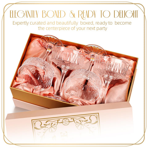 VIMERPA 8oz large-capacity coupe ideal for martinis and champagne.