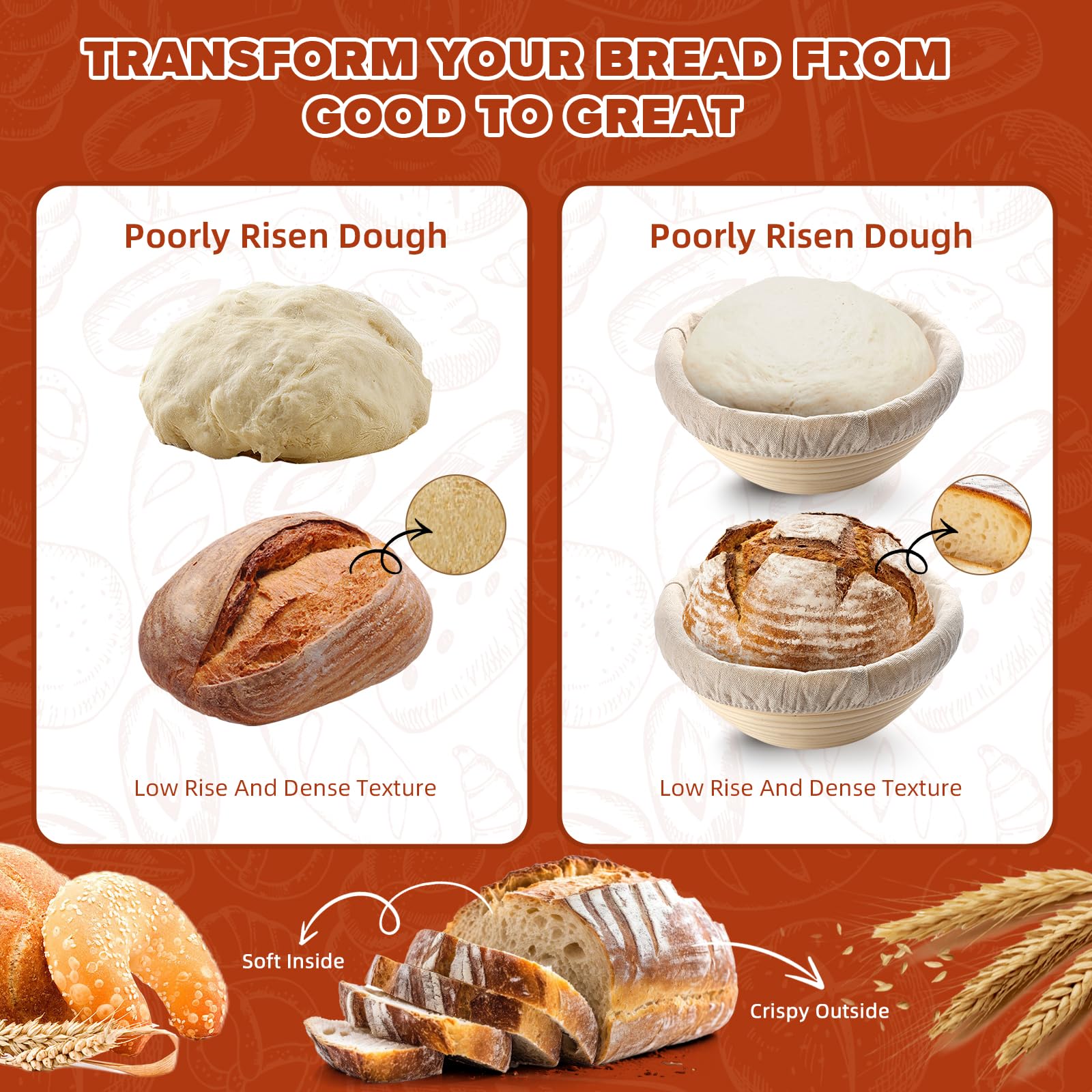 VIMERPA dough whisk aiding quick, even dough mixing