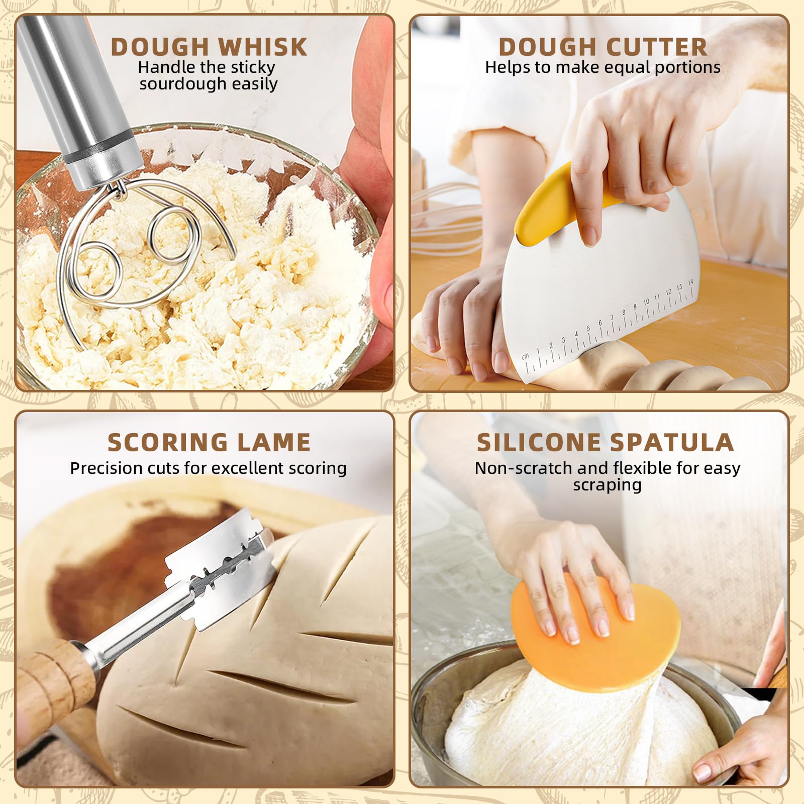 VIMERPA silicone bread sling enables safe dough transfers