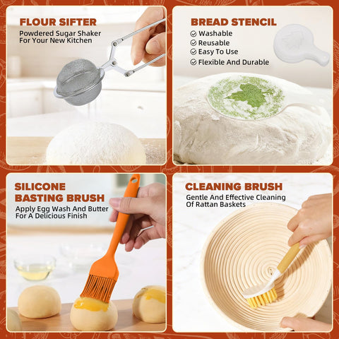 VIMERPA silicone bread sling for safe dough transfers from baskets