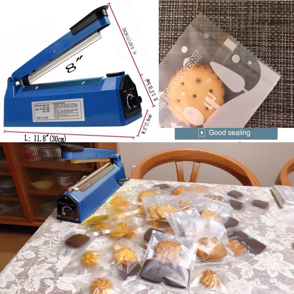 VIMI Impulse heat sealer replacement element included for longevity.