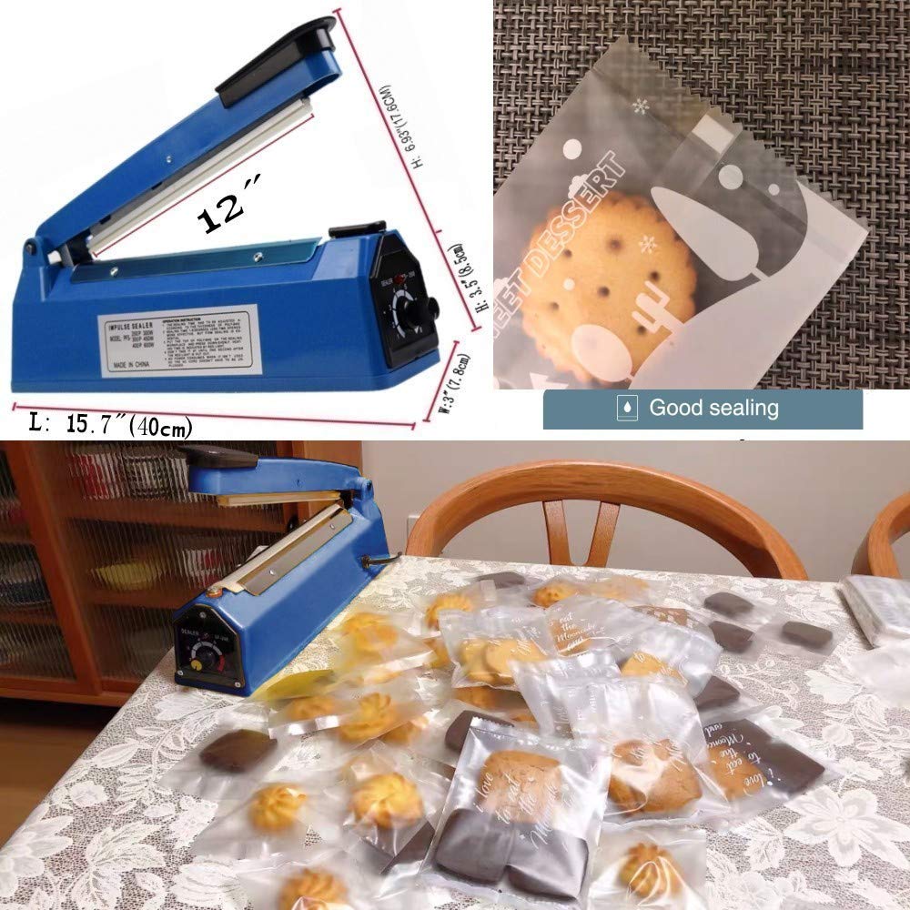 VIMI Impulse Sealer seals bags without cutting