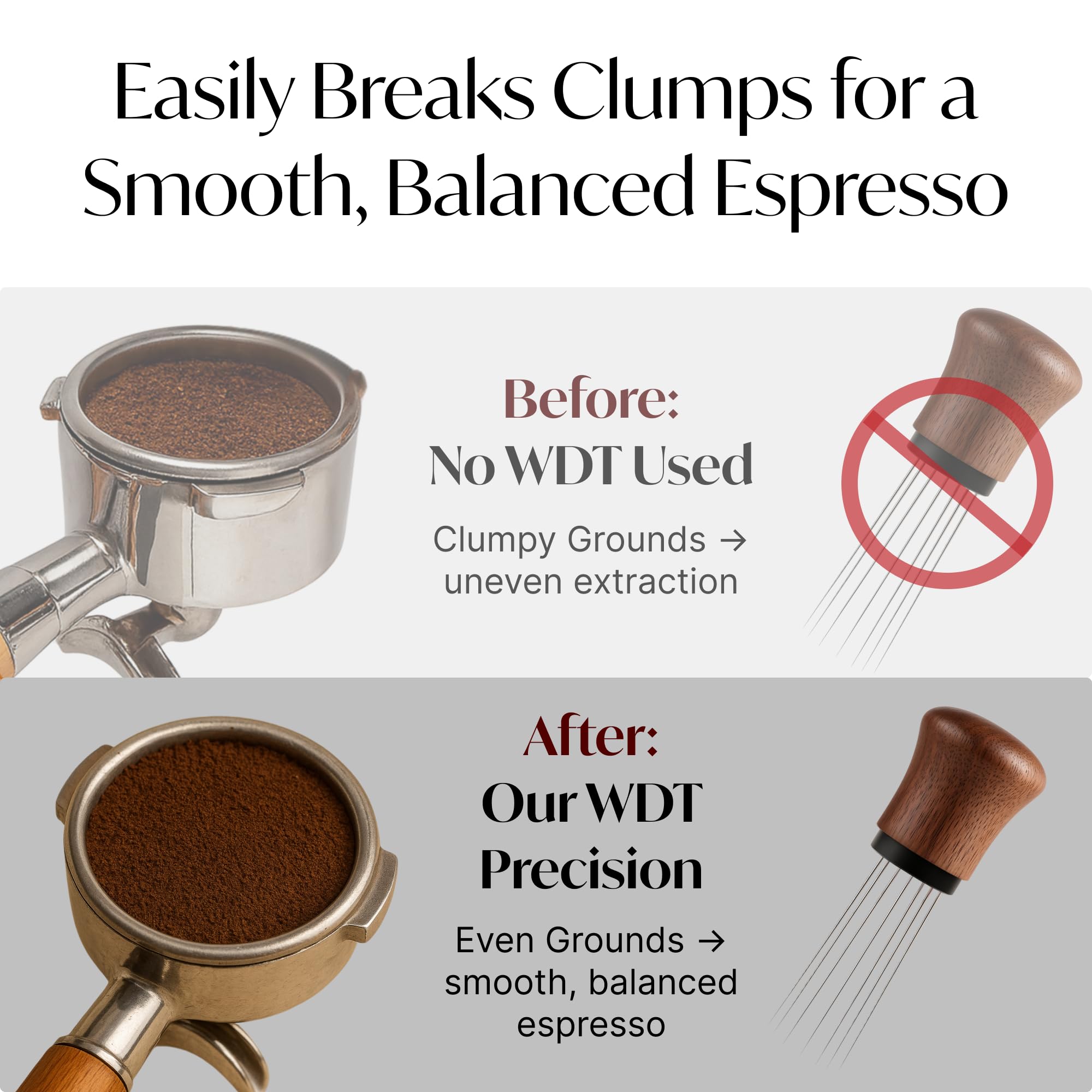 VIN FRESCO WDT promotes uniform puck prep to reduce channeling during tamping.