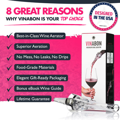 Close-up of Vinabon aeration bubbles for smoother wine.